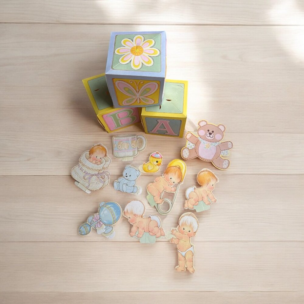 Vintage 1979 Hallmark " Nursery Time" Centerpiece Baby Shower Party Decor